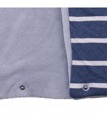 Saco capazo bebe - Detalle botón Sailor Stripes