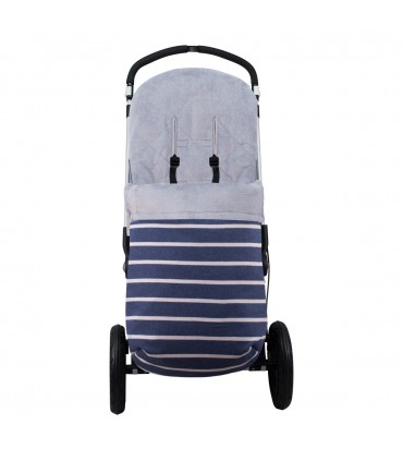 Saco silla paseo - Vista en cochecito Sailor Stripes