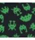 Detalle estampado Neon Invaders