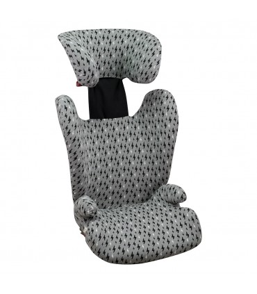 Britax römer kidfix y Nuna aace - Vista 3/4 desplegada Black Rayo