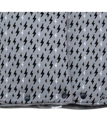 Saco capazo bebe - Detalle botón Black Rayo