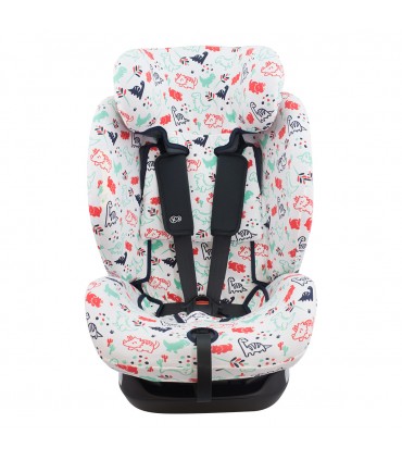 kinderkraft myway - Frontal desplegada Dino Party