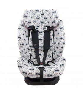 kinderkraft myway - Frontal desplegada Racoon Town