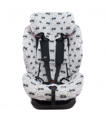 kinderkraft myway - Frontal desplegada Racoon Town