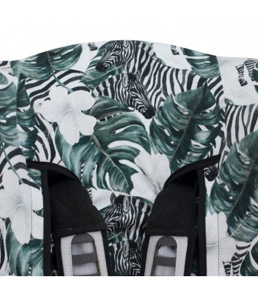 Funda silla coche universal - Detalle superior Zebras