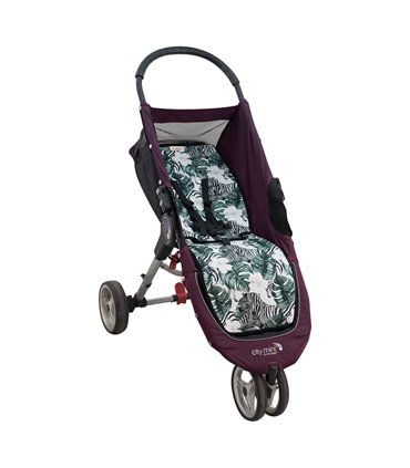 Jogger City mini y Joolz - Vista 3/4 desplegada Zebra