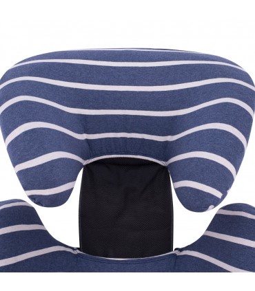 Britax römer kidfix y Nuna aace - Detalle cabezal Sailor Stripes