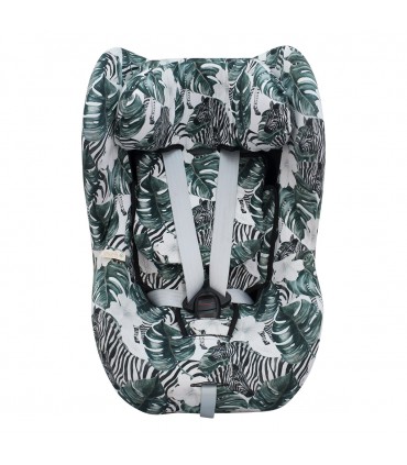 Cybex Sirona M2 y Gb Vaya I size - Frontal desplegada Zebra