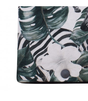 Saco capazo bebe - Detalle botón Zebra