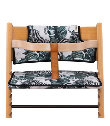 Stokke Tripp trapp - Vista frontal con retenedor Zebra