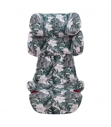 Cybex Solution X - Frontal desplegada Zebra