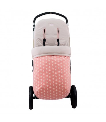 Saco silla paseo - Vista en cochecito Pink Star