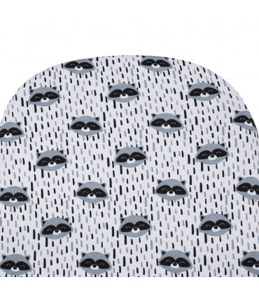 sábana bajera  - Detalle estampado Racoon town