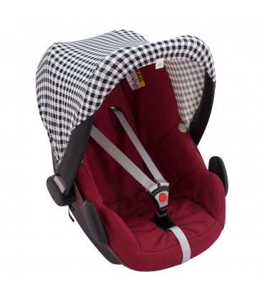 Maxi cosi Pebble y Bebe confort - Vista 3/4 Vichy