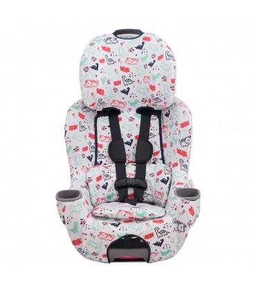 Graco Extend2fit - Frontal desplegada Dino Party