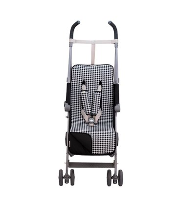 Colchoneta silla paseo - Vista interna y externa Vichy