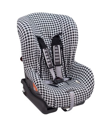 Funda silla coche universal - Vista 3/4 Vichy