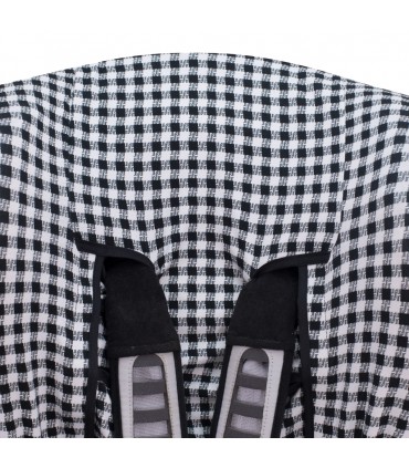 Funda silla coche universal - Detalle ojal superior Vichy
