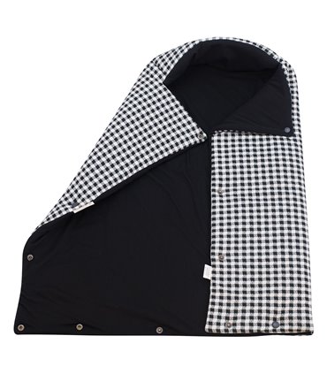 Saco capazo bebe - Vista interna y externa Vichy