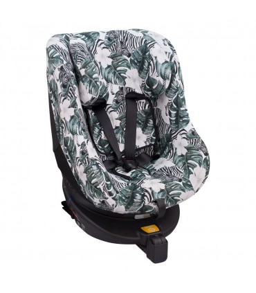 Joie Spin 360 y Nuna Rebl - Vista 3/4 Zebra