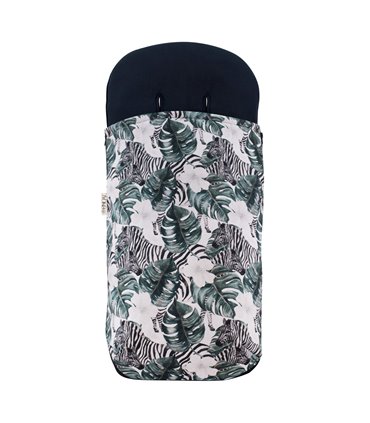 Saco silla paseo - Frontal desplegada Zebra