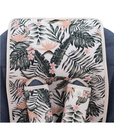 cochecito gemelar - Detalle ojal African sunset