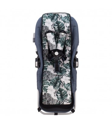 cochecito gemelar - Vista frontal zebra