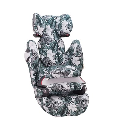 Cybex Pallas M-Fix y S-Fix - Vista 3/4 desplegada Zebra