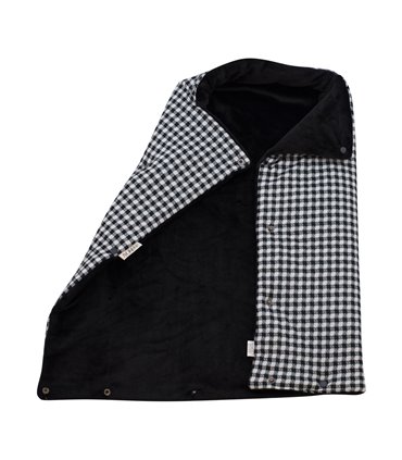 Saco capazo bebe - Vista interna y externa Vichy