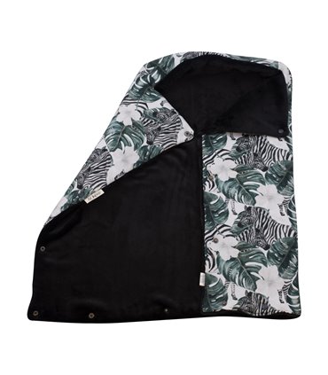 Saco capazo bebe - Vista interna y externa Zebra