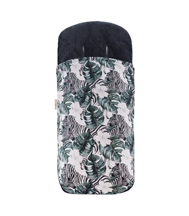 Saco silla paseo - Frontal desplegada Zebra