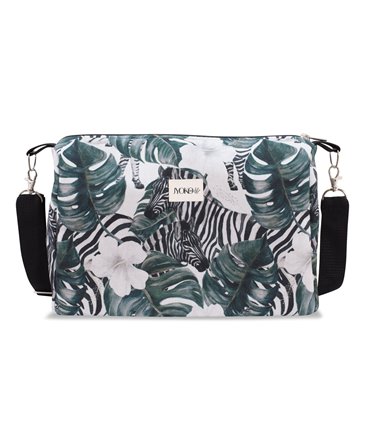 Bolso carro bebe - Vista frontal Zebra