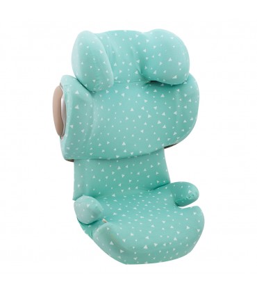 Cybex Solution Q2 y Q3 - Vista 3/4 desplegada Mint Sparkles