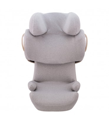 Cybex Solution Q2 y Q3 - Frontal desplegada Stone Grey