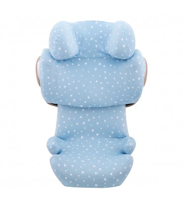 Cybex Solution Q2 y Q3 - Frontal desplegada Blue Sparkles