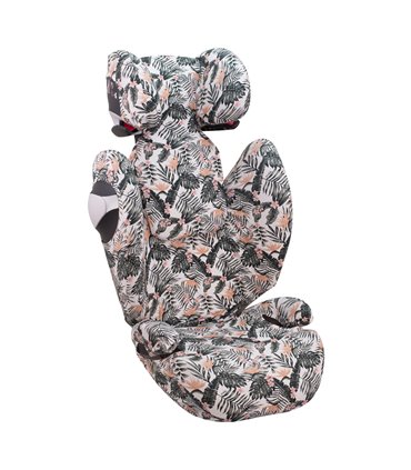 Funda para Cybex Solution M-S-Fix - Vista 3/4 desplegada African Sunset