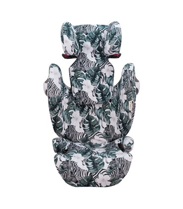 Funda para Cybex Solution M-S-Fix - Frontal desplegada Zebra