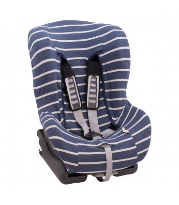 Funda silla coche universal - Vista 3/4 Sailor Stripes