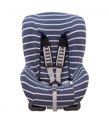 Funda silla coche universal - Vista frontal Sailor Stripes