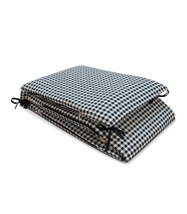 Protector de cuna - Vista plegada Vichy