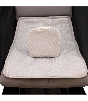 Vista en cochecito Blue Dots