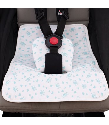 Vista frontal Blue Skulls