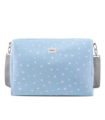 Bolso carro bebe - Vista frontal Blue Sparkles