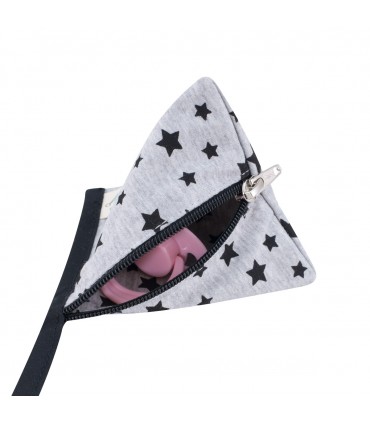 Portachupetes - Cremallera Black Star