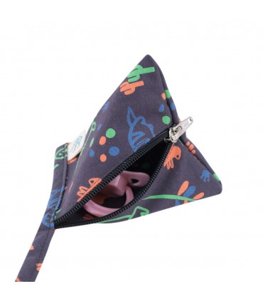 Portachupetes - Cremallera Happy Dino