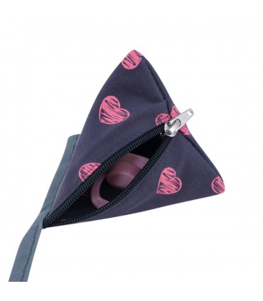 Portachupetes - Cremallera Fluor Heart