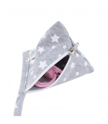 Portachupetes - Cremallera White Star