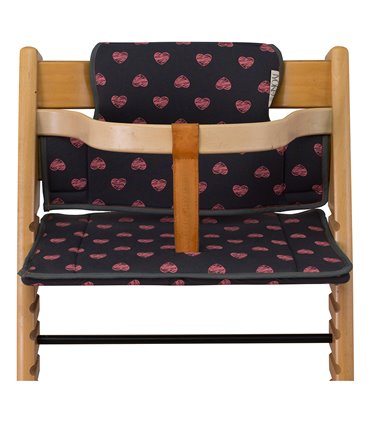 Stokke Tripp trapp - Vista frontal con retenedor Fluor Heart