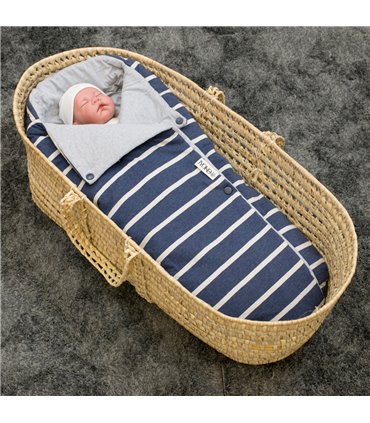 Saco capazo bebe - Vista de uso Sailor Stripes