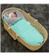 Saco capazo bebe - Vista de uso Mint Sparkles